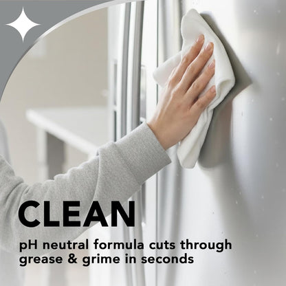 no-rinse, non-scratch degreaser spray that removes grease, water spots, and residue