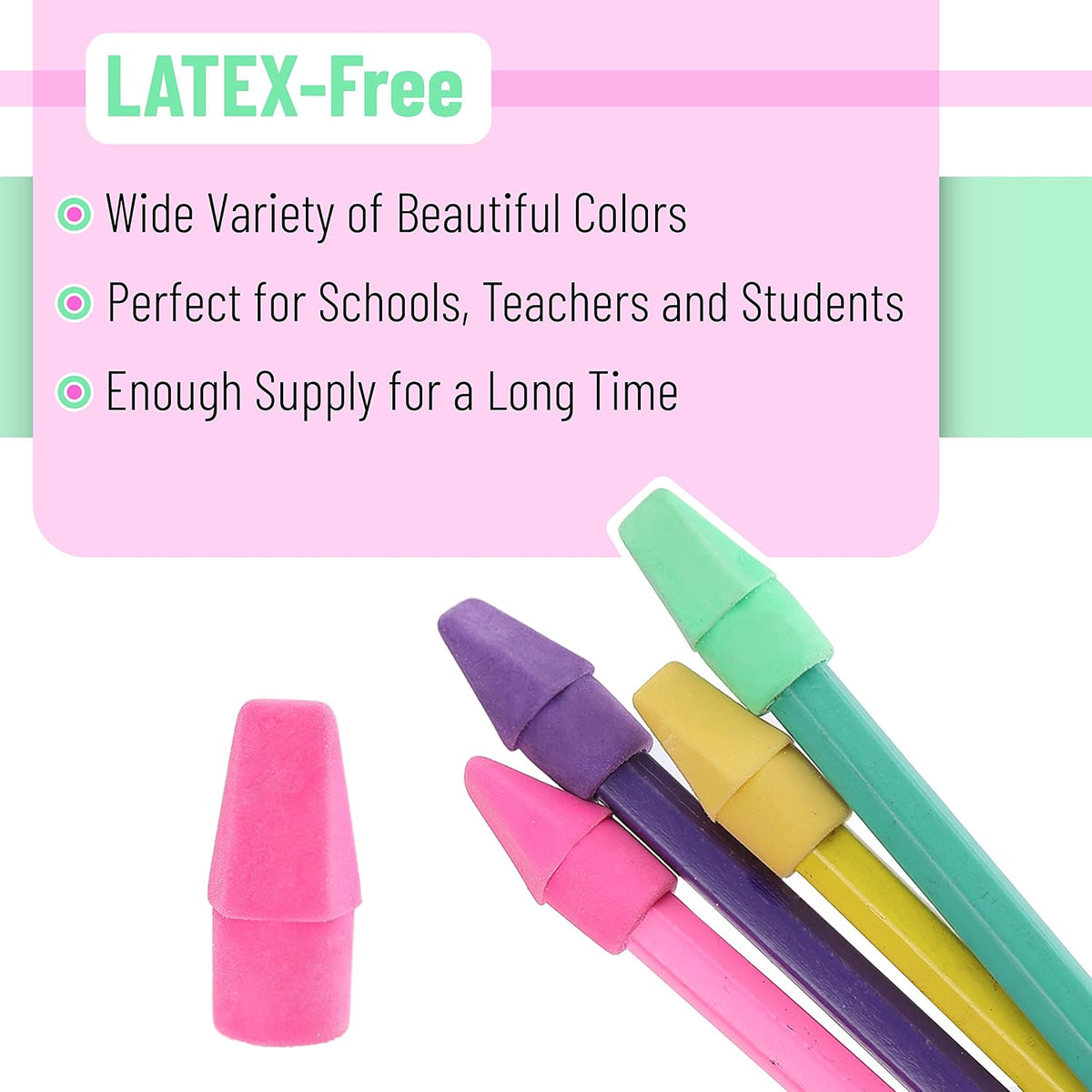 no-smudge and non-abrasive erasing that protects paper surface