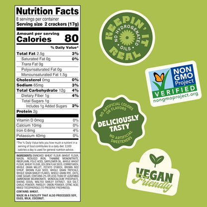 non-gmo ingredients and unbleached wheat flour base