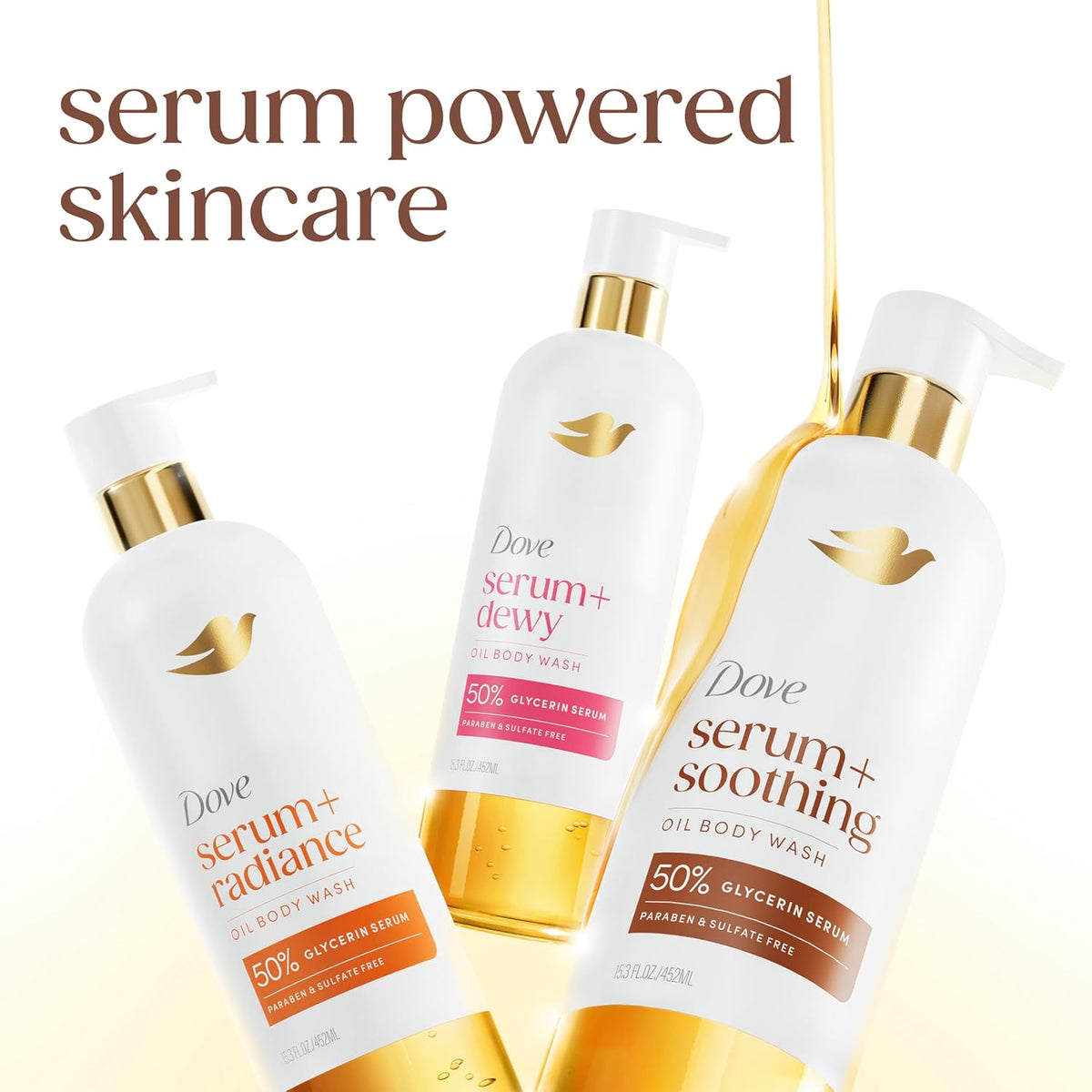 non-greasy, dewy finish that leaves skin soft without residue