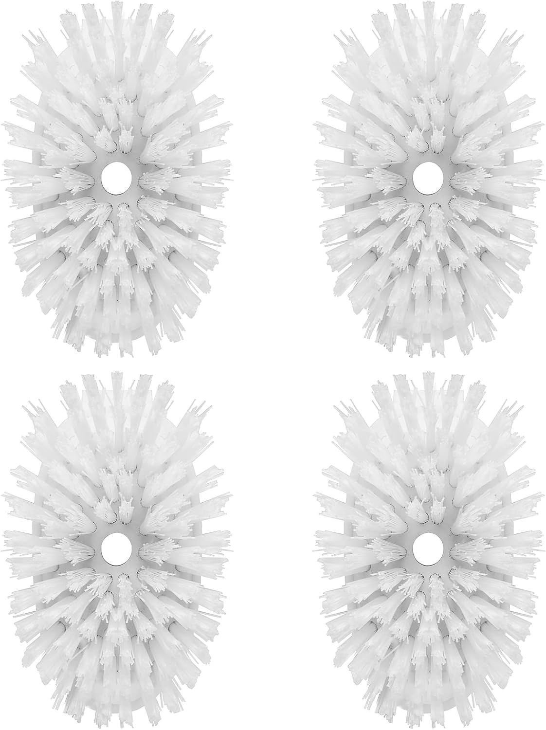 non-scratch nylon bristles safe for non-stick and cast iron cookware