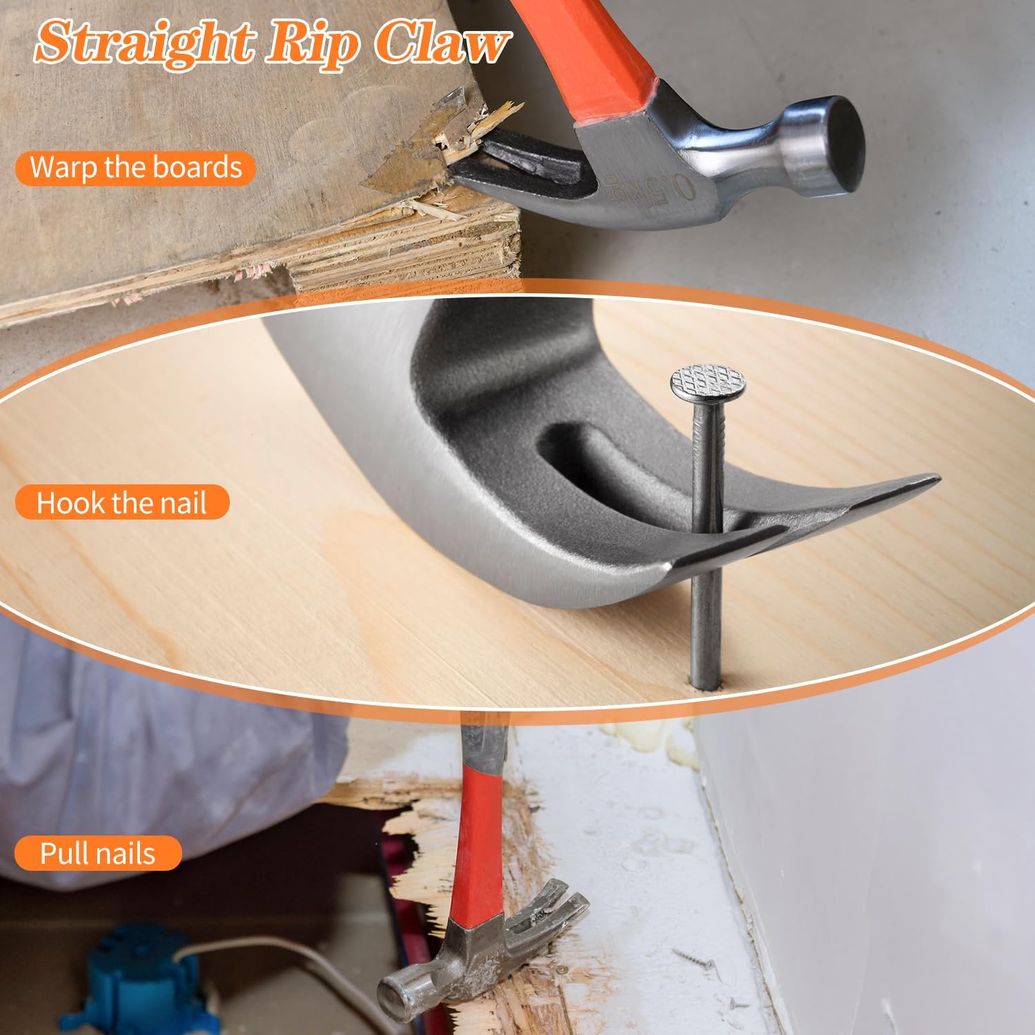 non-slip rubber grip rated for cold-weather hold