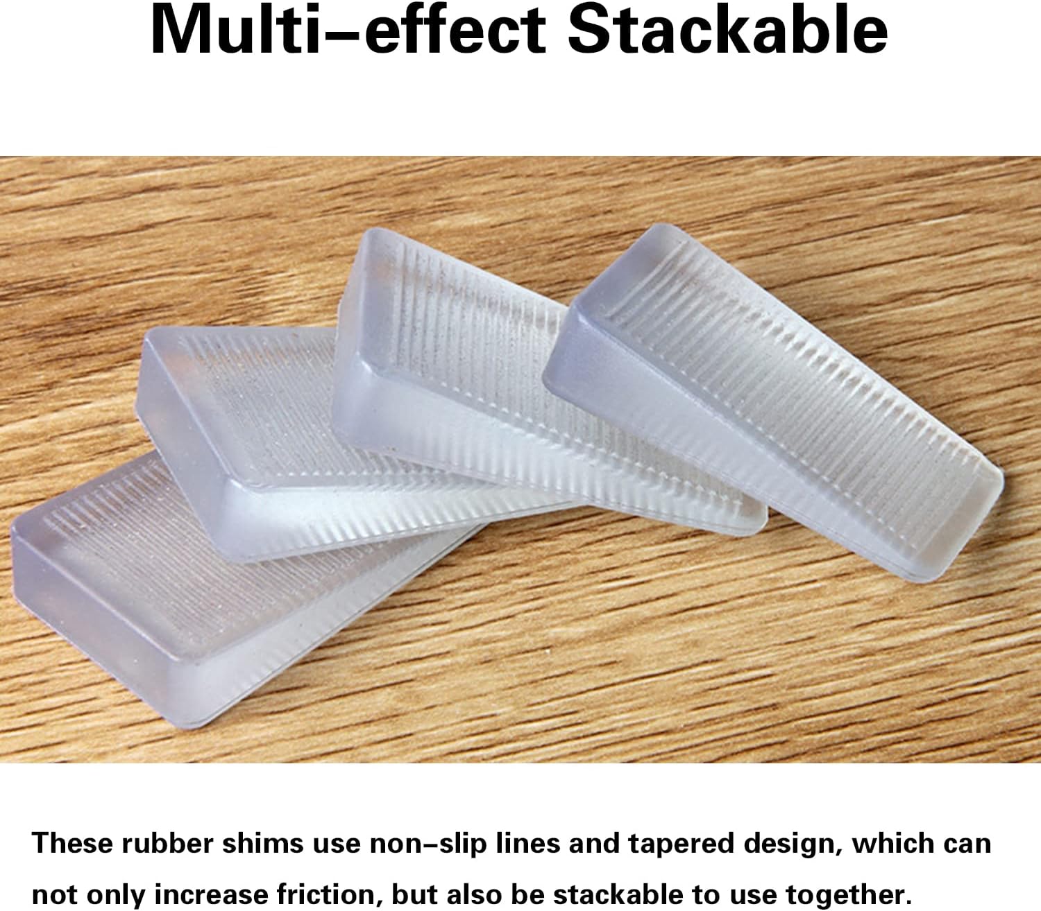non-slip textured surface on both top and bottom for grip