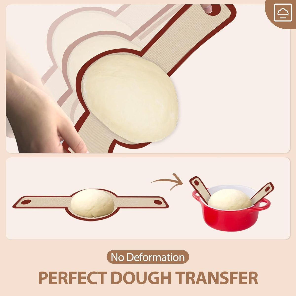 non-stick surface that releases dough cleanly without tearing crust