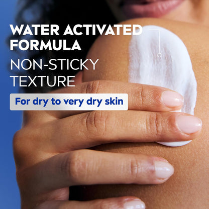non-sticky, non-greasy finish that requires only a final rinse