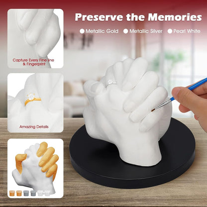 non-toxic skin-safe molding and casting powder capturing fine lines and fingerprints