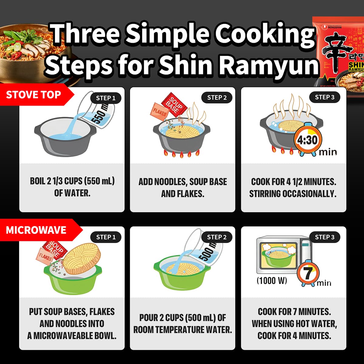 Nongshim Shin Ramyun Beef Ramen Noodles – Quick Cookout Side for Backyard Hangouts