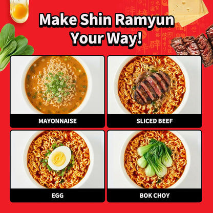 Nongshim Shin Ramyun Bowl – Stockpile-Ready Pantry Staple for Office Break Room Rotation