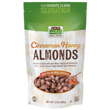 NOW Foods Cinnamon Honey Almonds – Pre-Workout Energy Snack for the Gym Bag, 10 Single-Serve Packets
