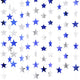 Ocean Blue, Glitter Silver - 130 feet