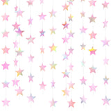 Patelai Double-Sided Star Garland - Lightweight Ceiling and Tree Decoration for Chic Indoor Party Spaces