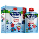Stonyfield Organic Kids Yogurt Pouches – Sports Practice and Field Day Snack for Outdoor Play, Portable Strawberry Beet Berry 3.5 oz