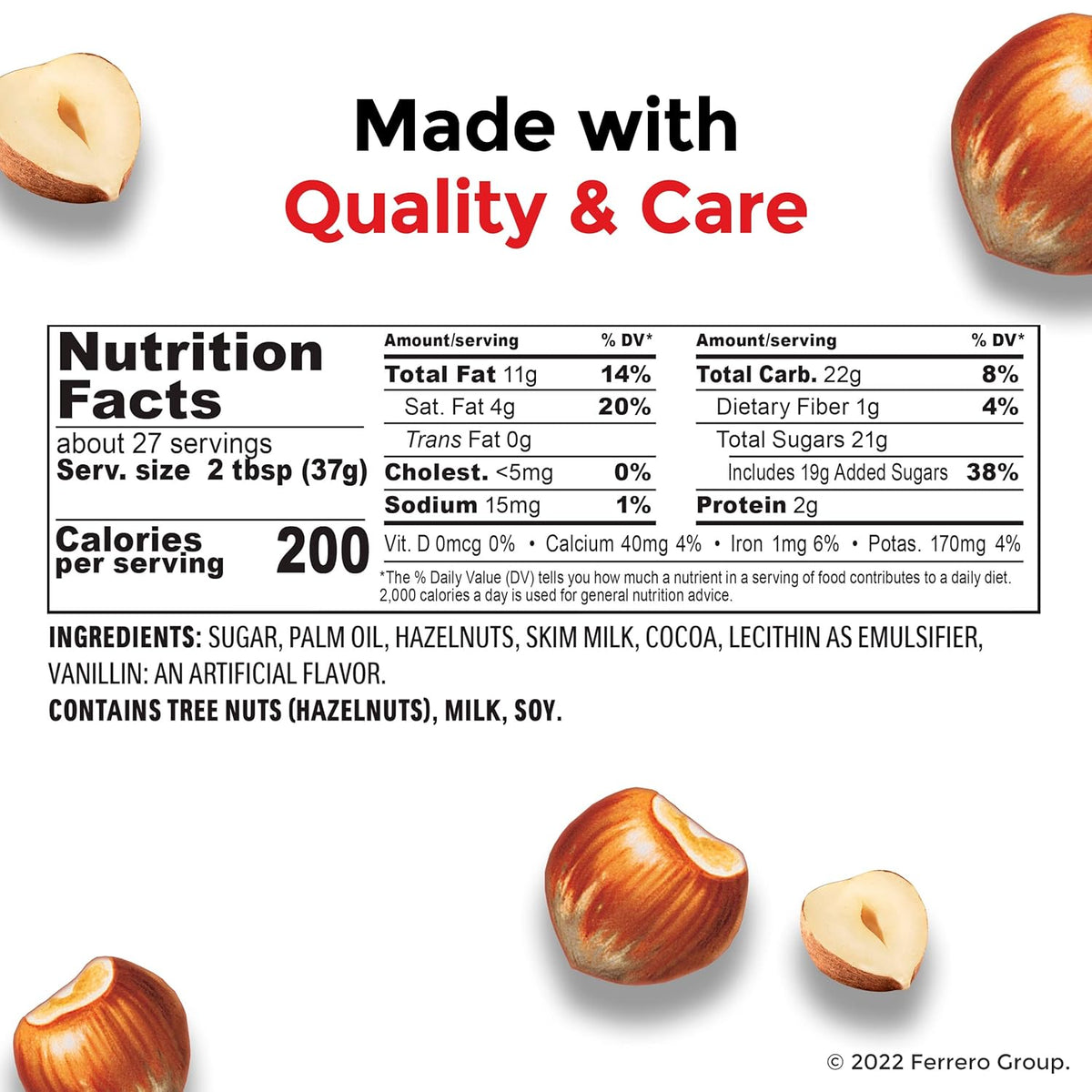 Nutella Hazelnut Spread with Cocoa – Pantry Favorite for Kids, Easy-to-Spread Hazelnut Cocoa for Pancakes and Waffles