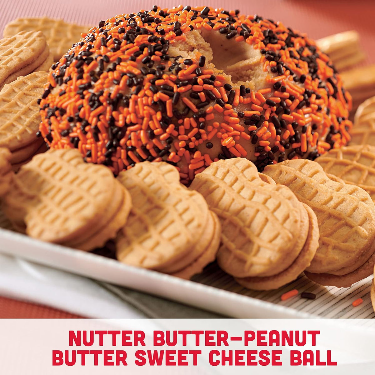 Nutter Butter Family Size Peanut Butter Sandwich Cookies, 16 oz – Mess-Friendly Travel Snack for Commuters