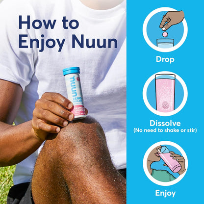 Nuun Zero Sugar Hydration Electrolyte Tablets – Desk-Day Focus Hydration for Remote Professionals, Sugar-Free Electrolyte Boost