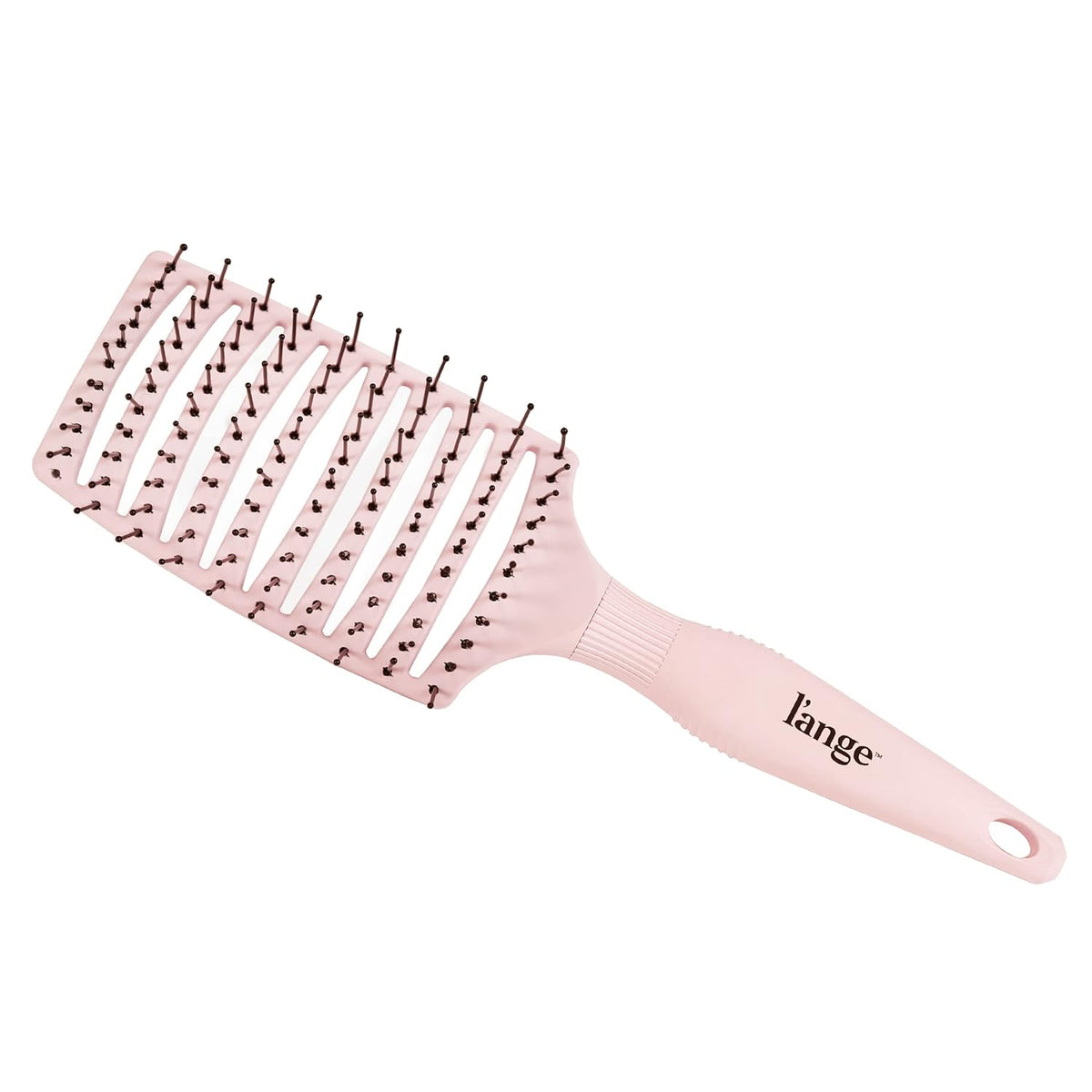 nylon-tipped bristles that glide through tangles and massage the scalp