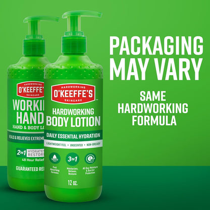 O'Keeffe's Body Lotion for Sun and Wind-Exposed Skin, 48-Hr Pump Hydration After Adventure
