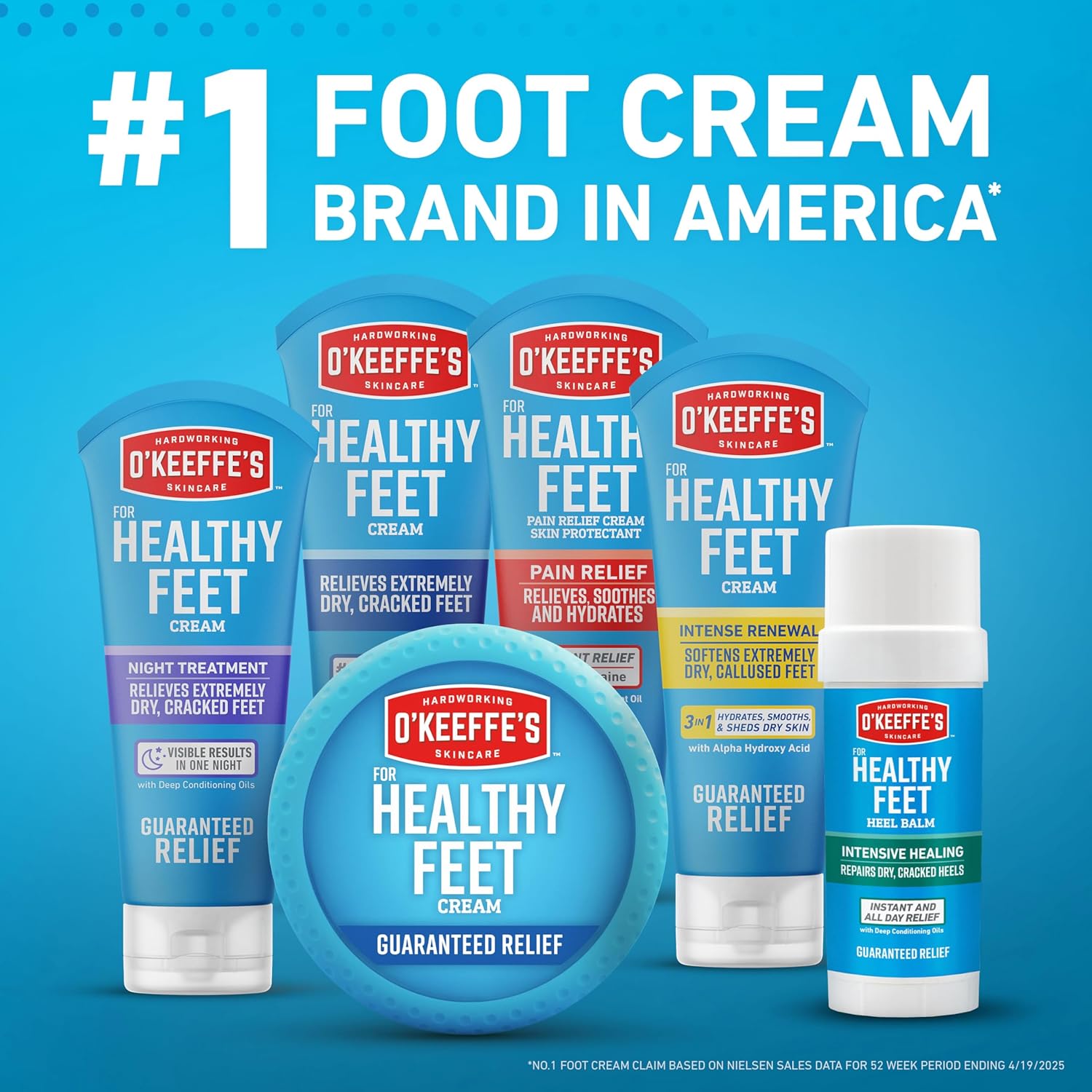 O'Keeffe's for Healthy Feet Foot Cream – TSA-Friendly 3.2 oz Travel Jar for On-the-Go Foot Repair