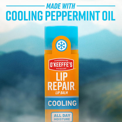 O'Keeffe's Lip Repair Cooling Relief Stick (2 Pack) – Pampering Self-Care Gift for Friends, Coworkers and Hosts