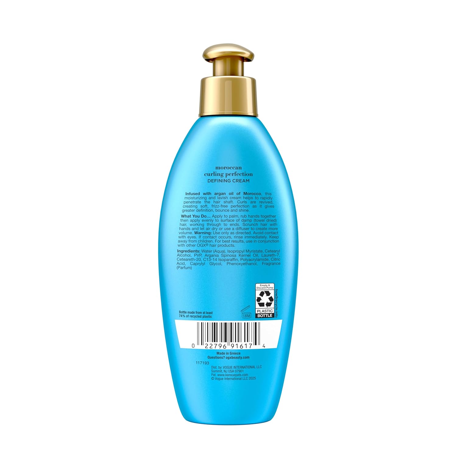 OGX Argan Oil of Morocco Curl-Defining Cream – Housewarming and Valentine's Gift for Anyone Embracing Their Natural Texture