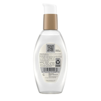 OGX Coconut Milk Anti-Breakage Serum, 4 Fl Oz – Restorative Wind-Down Hair Treatment for Relaxing Bath Time and Nightly Routines