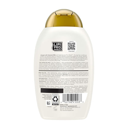 OGX Coconut Milk Conditioner – Effortless Repair for Simple Routines, Neutral Scent and Clean Ingredient List