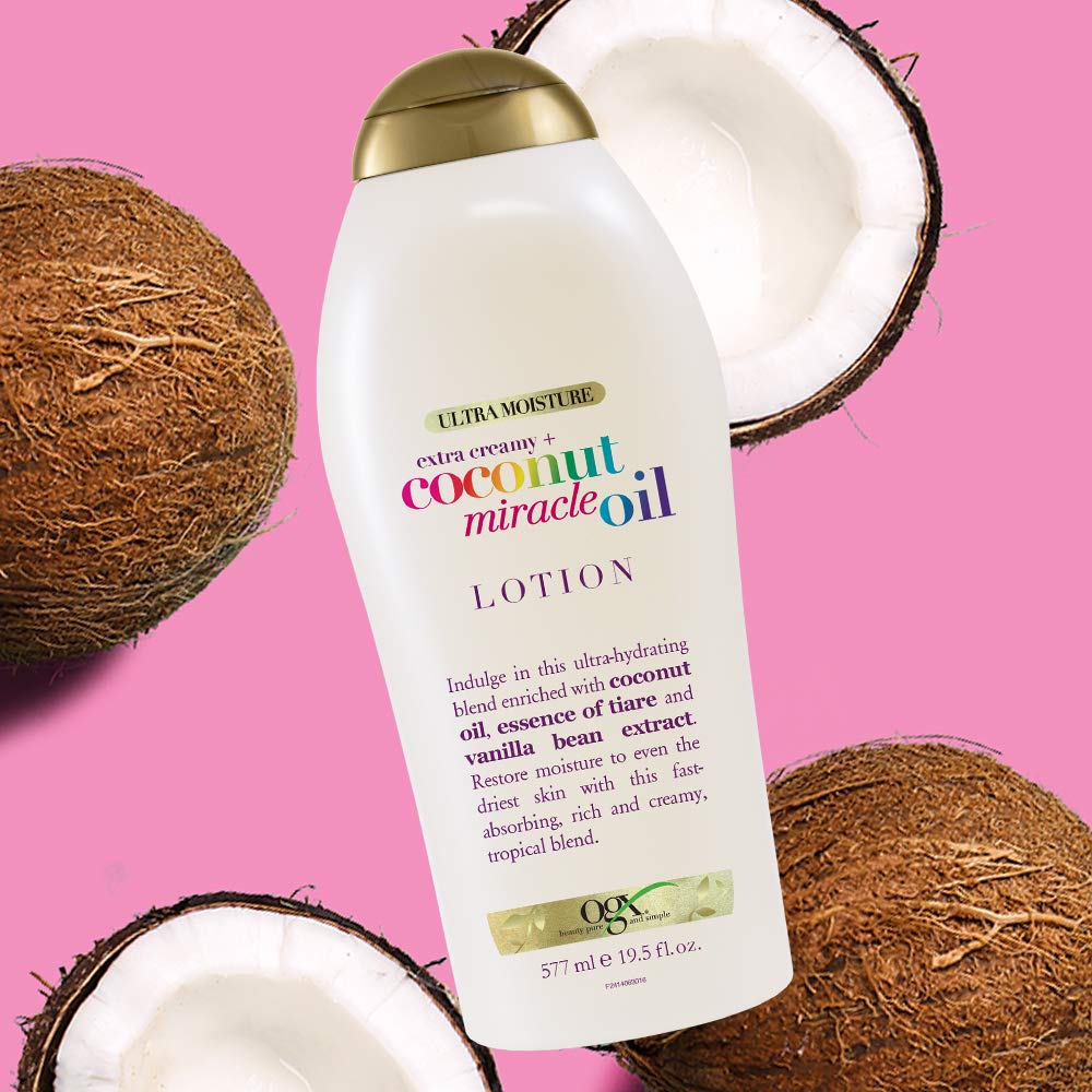 OGX Coconut Miracle Oil Body Lotion – Affordable Luxury Coconut Scented Skincare Gift for Friends and Self-Care Gift Set Lovers