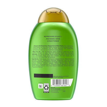 OGX Extra Strength Rosemary Mint Conditioner – Streamlined Clean Conditioner for Neutral-Toned Vanity, Rosemary Mint