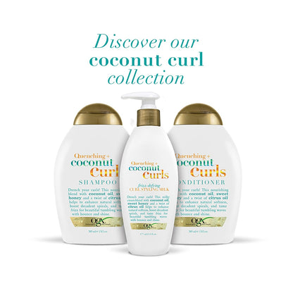 OGX Quenching Coconut Curls Leave-In – High-End Curl Care for Curated Beauty Collections, Pack of 2