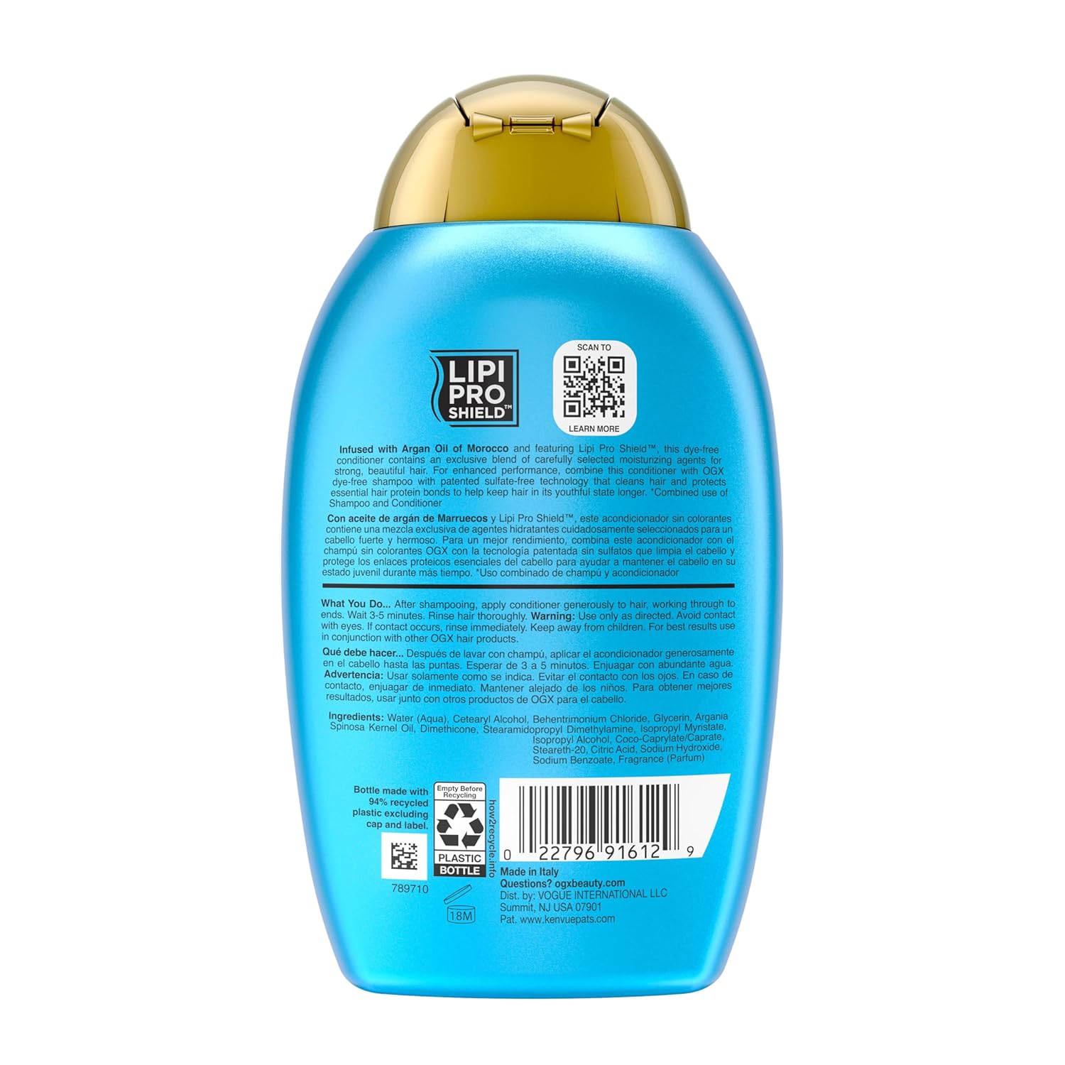 OGX Renewing + Argan Oil of Morocco Conditioner – Spa-Inspired Repair Conditioner for Daily Wind-Down