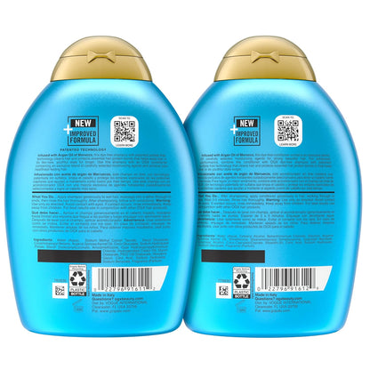 OGX Renewing + Argan Oil of Morocco Shampoo & Conditioner Set – Worry-Free Daily Hair Repair Without Harsh Synthetic Additives, Sulfate-Free 26 fl oz