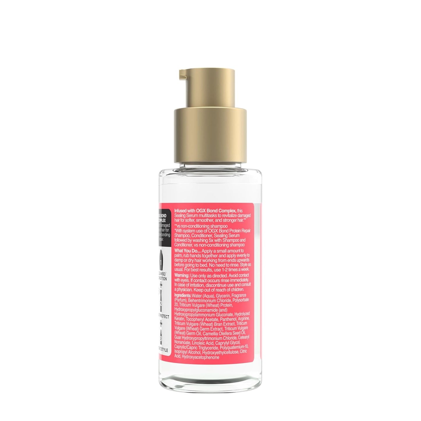 OGX Repair & Protect Sealing Serum – Valentine's Day Gift for Women with Damaged or Color-Treated Hair