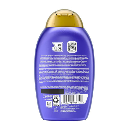 OGX Thick & Full Biotin & Collagen Volumizing Shampoo – Simple Sulfate-Free Wash with One Job: Fullness, 13 fl oz