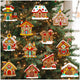 Gingerbread House Ornament - 12pcs