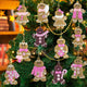 Pink Gingerbread Ornament - 36pcs