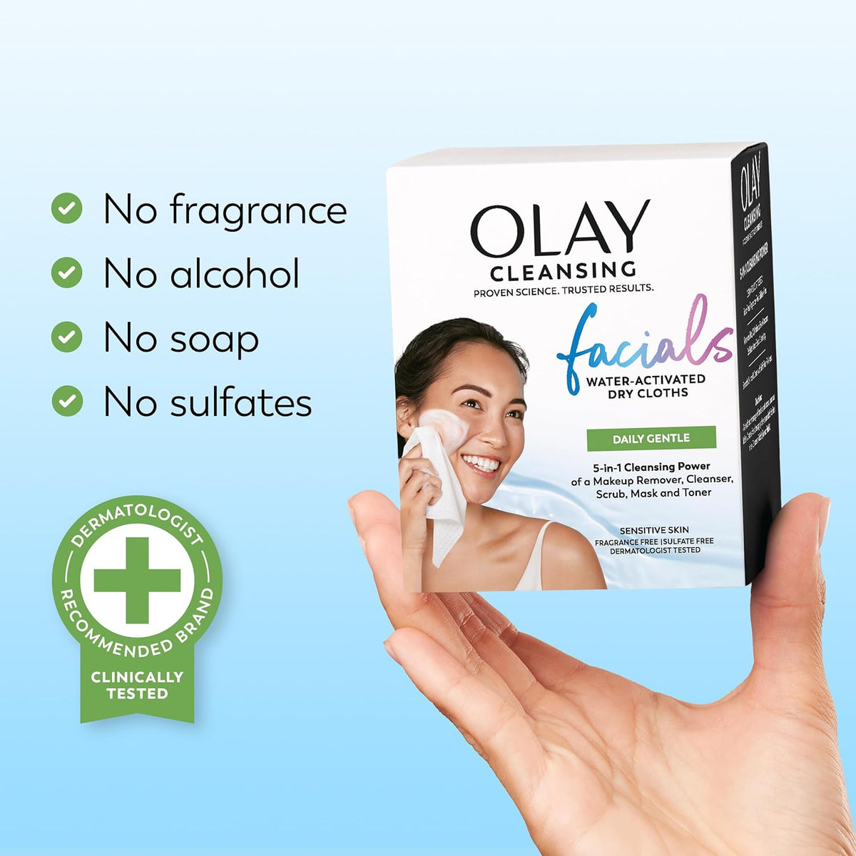 Olay Clean-Line Makeup Remover Wipes – One Product, Zero Clutter, Effortless Use