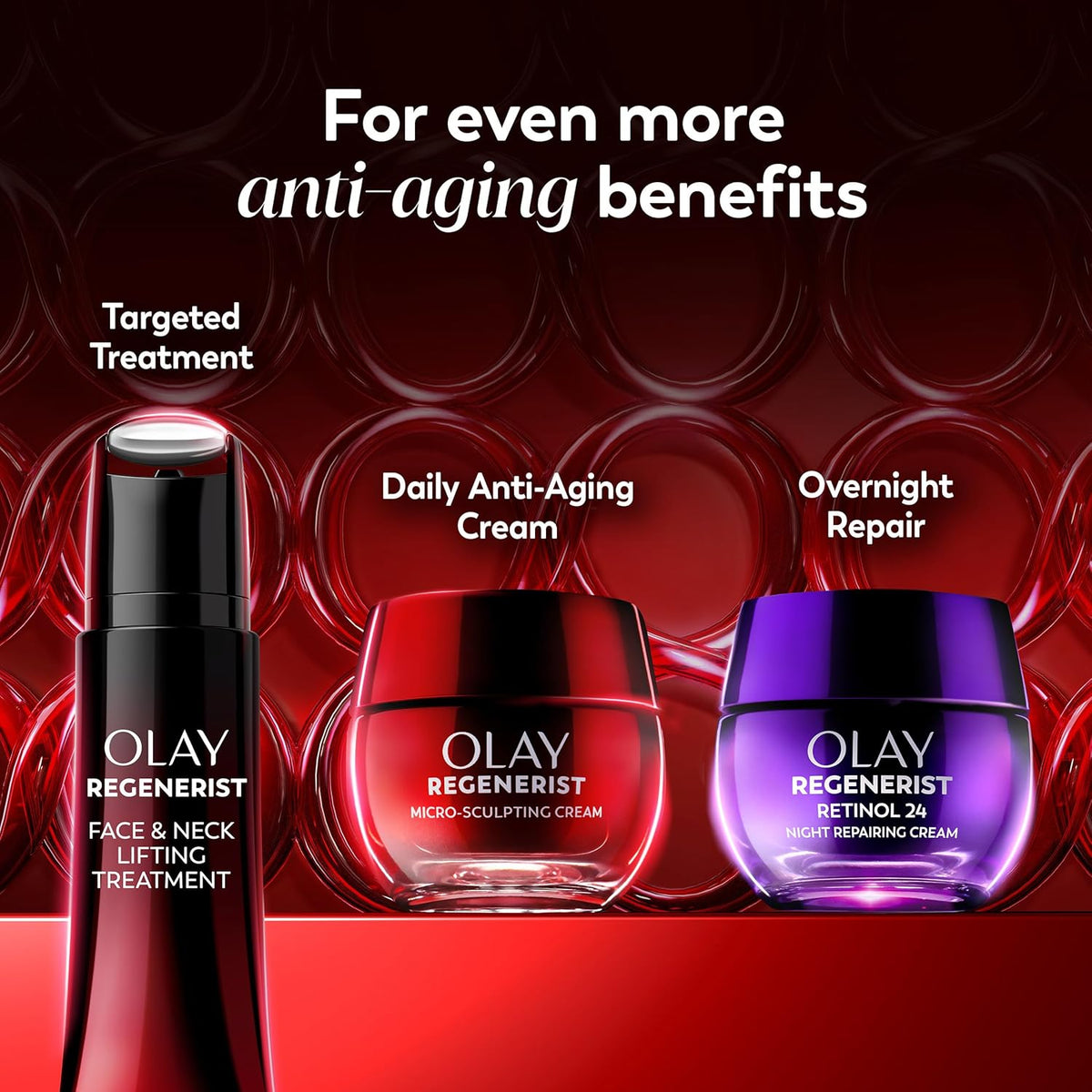 Olay Fragrance-Free Firming Cream – Luxe Gift Set for Sensitive Skin & Wrinkle Reduction