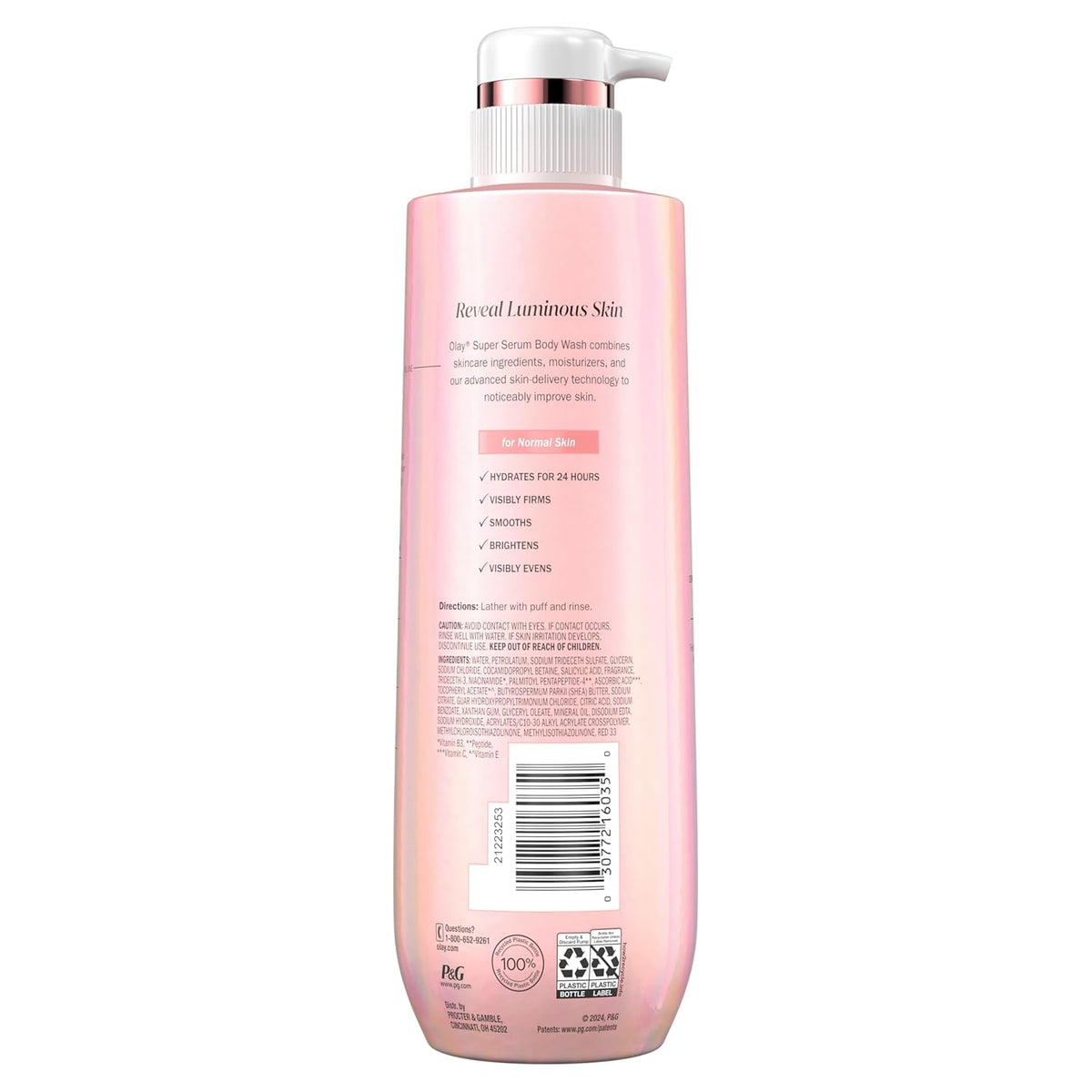 Olay Super Serum Body Wash – High-Performance Serum Complex for Luminous, Firm Skin