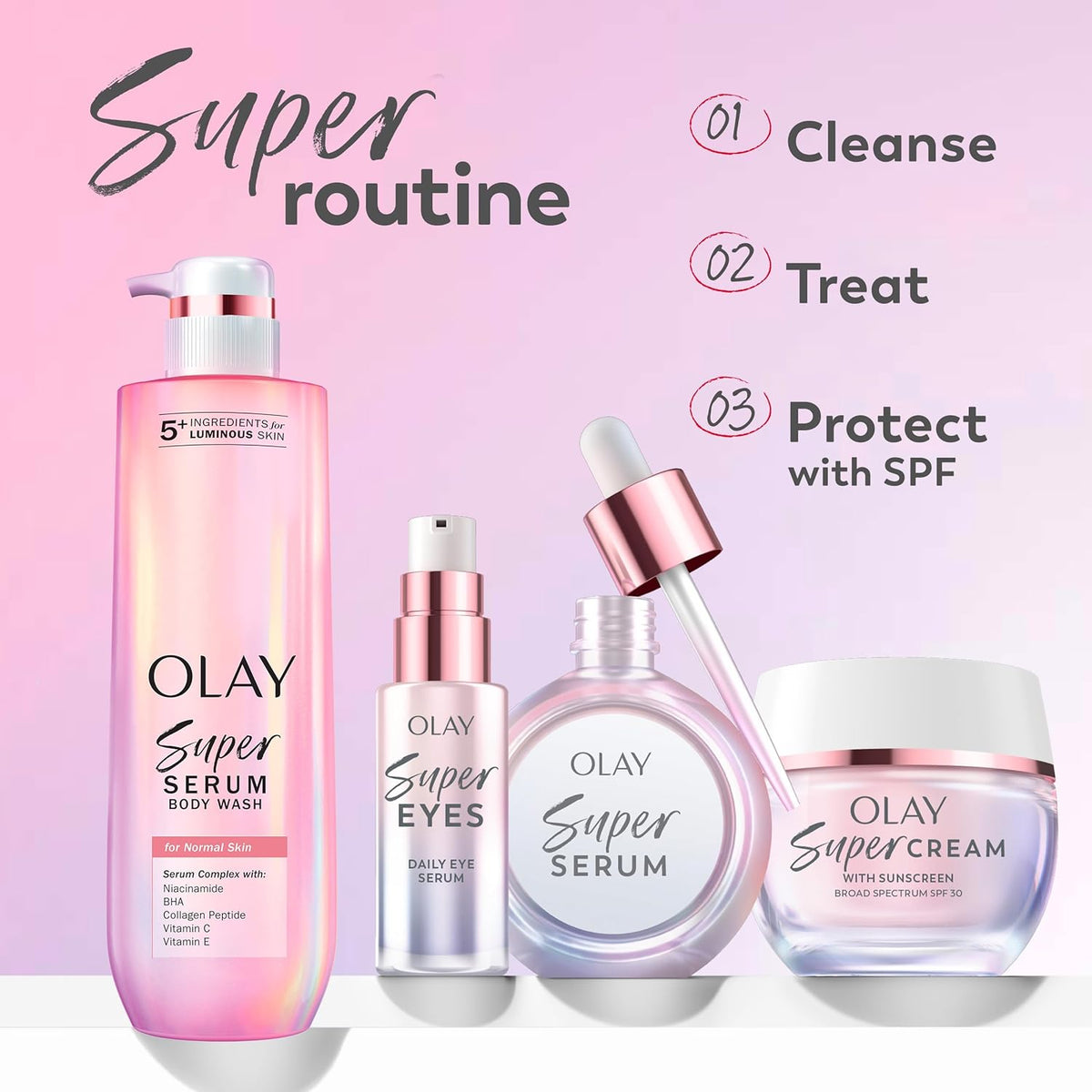 Olay Super Serum – Streamlined Beauty Routine, Multitasking Serum Replaces Multiple Bottles