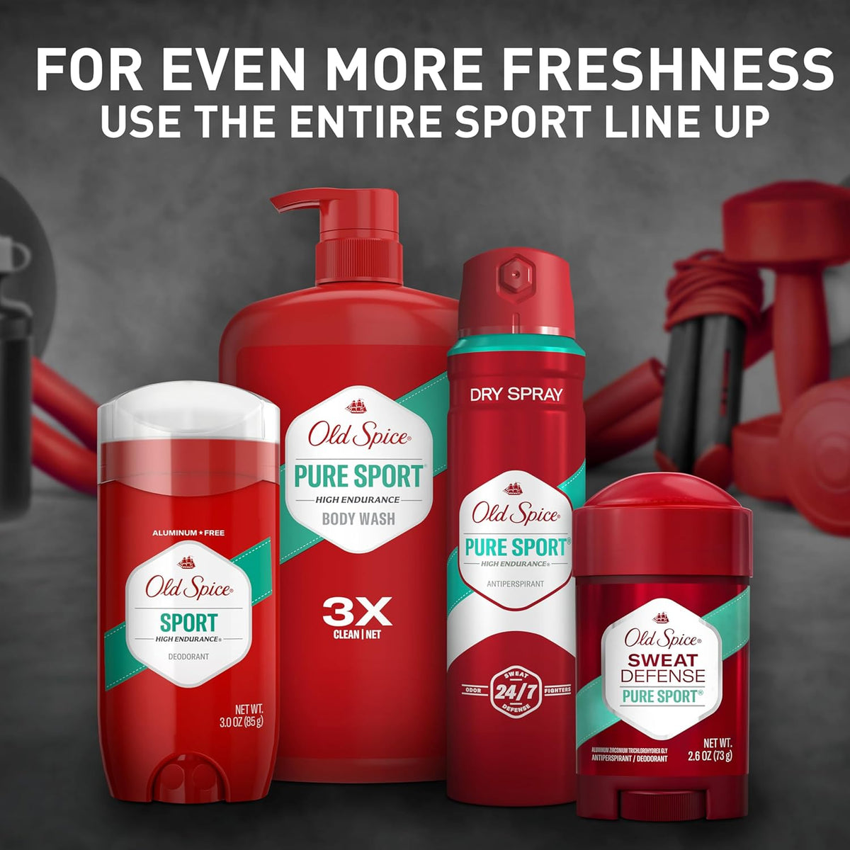 Old Spice Aluminum Free Deodorant – Clean-Design Clear Stick in a Streamlined Three-Pack for Capsule Grooming