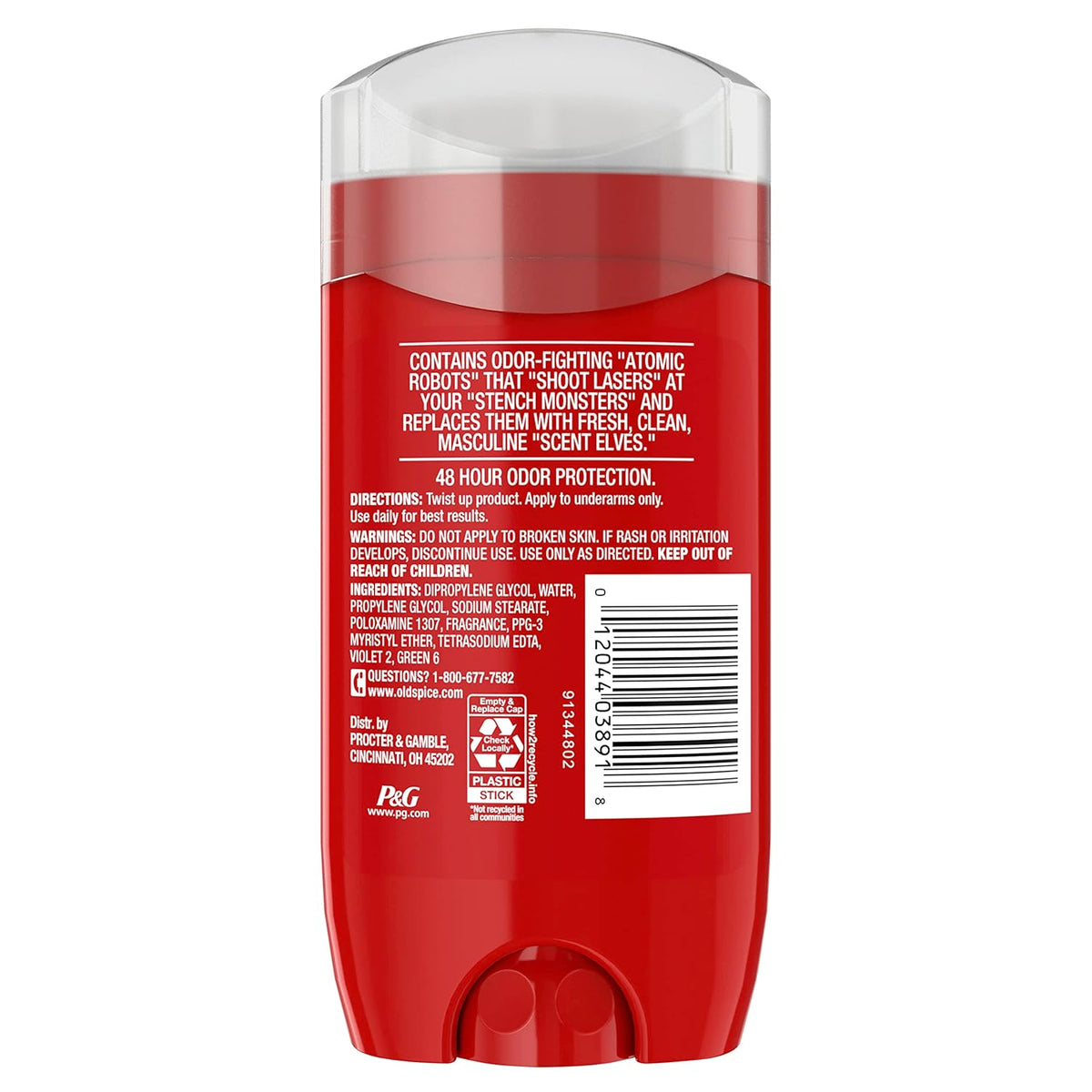 Old Spice Aluminum Free Deodorant – Clean-Design Clear Stick in a Streamlined Three-Pack for Capsule Grooming
