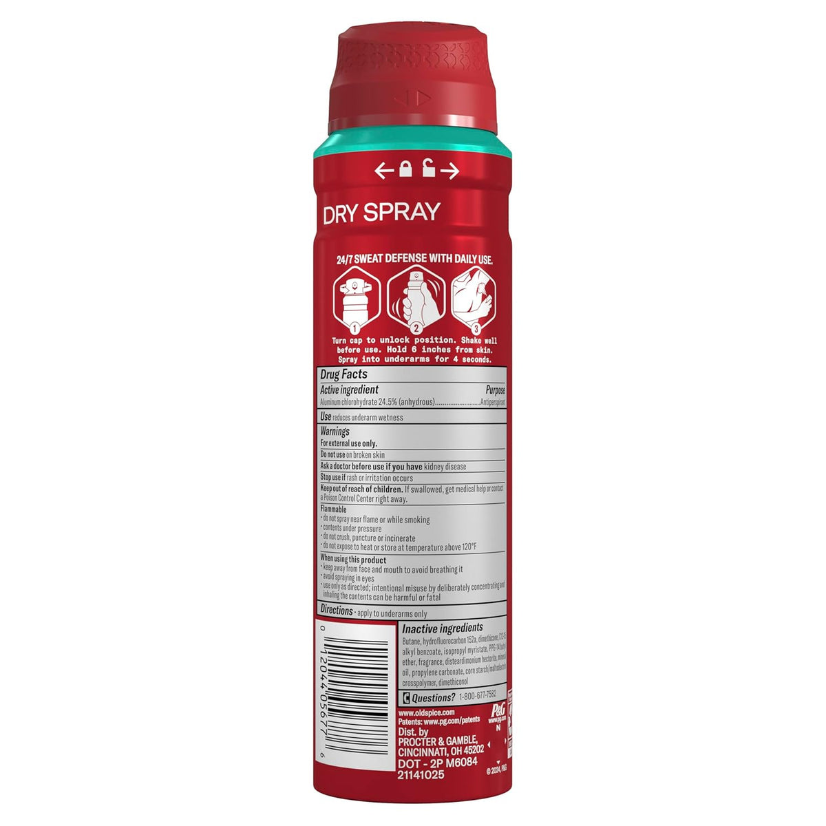 Old Spice Dry Spray Antiperspirant for Mindful Grooming Men, 24/7 High Endurance Odor Defense That Fits a Clean Personal Care Routine, Fiji, Pure Sport, and Fresh, 4.3 oz (Pack of 3)