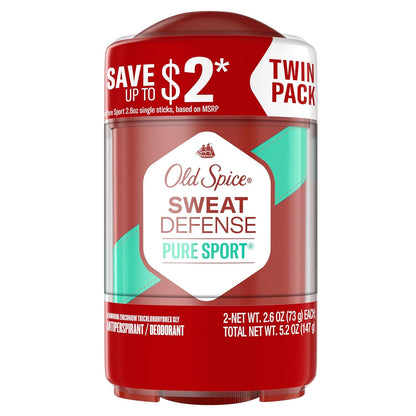 Old Spice Pure Sport Plus Men’s Antiperspirant – Useful Holiday Gift Set for Dads, Brothers, and College Students