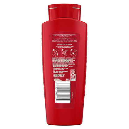 Old Spice Swagger Body Wash 3X Defense 24 oz 6 Pack, Long Lasting Cedarwood Fragrance for Mindful Morning Grooming and Gym Reset