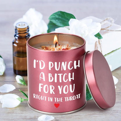 Olly&Pop Gardenia Candle – Romantic Birthday Gift for Mom, Sister, or Best Friend in Rose Gold Tin