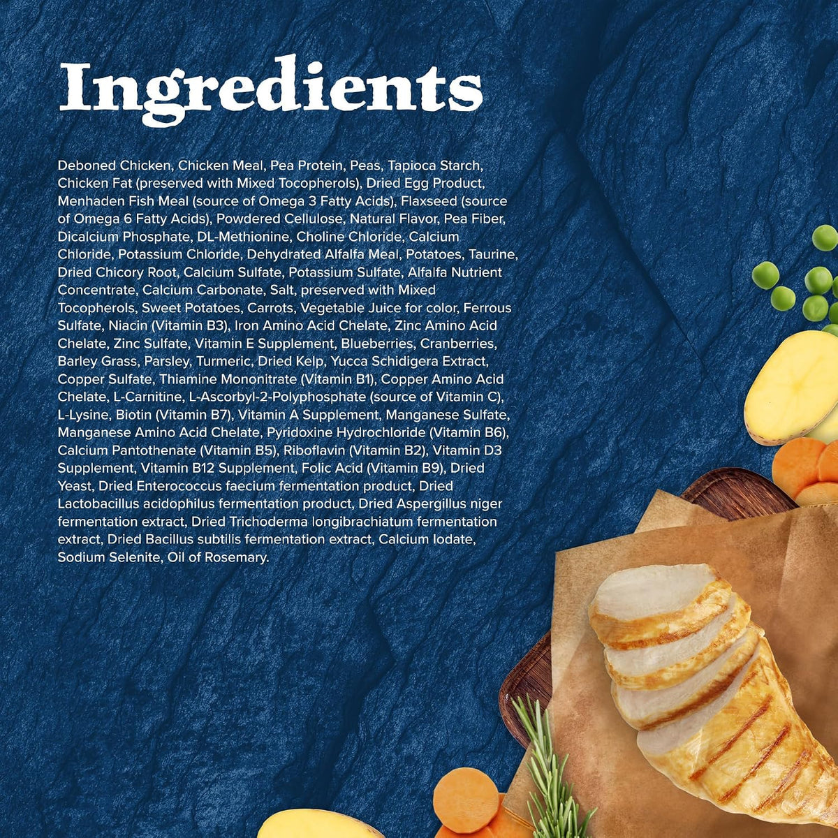 omega 3 fatty acids from menhaden fish meal and omega 6 fatty acids from flaxseed