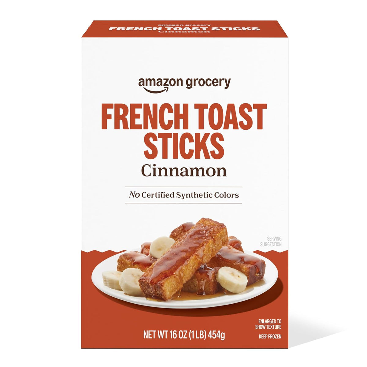 one 16-ounce box of frozen french toast sticks