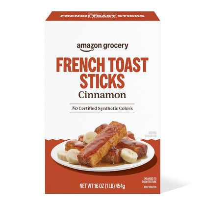 one 16-ounce box of frozen french toast sticks