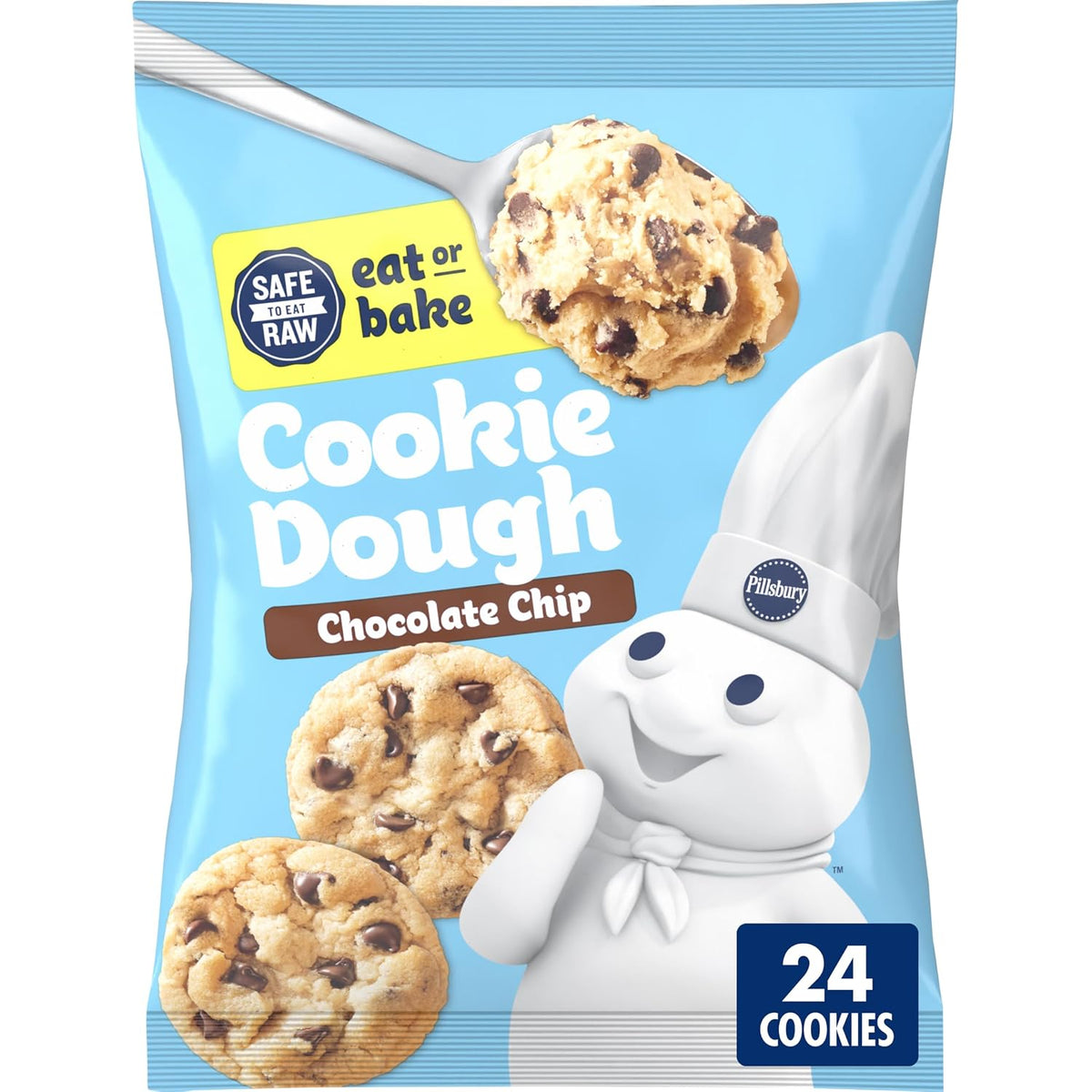 one 16-ounce refrigerated package of ready-to-bake dough rounds that makes 24 cookies
