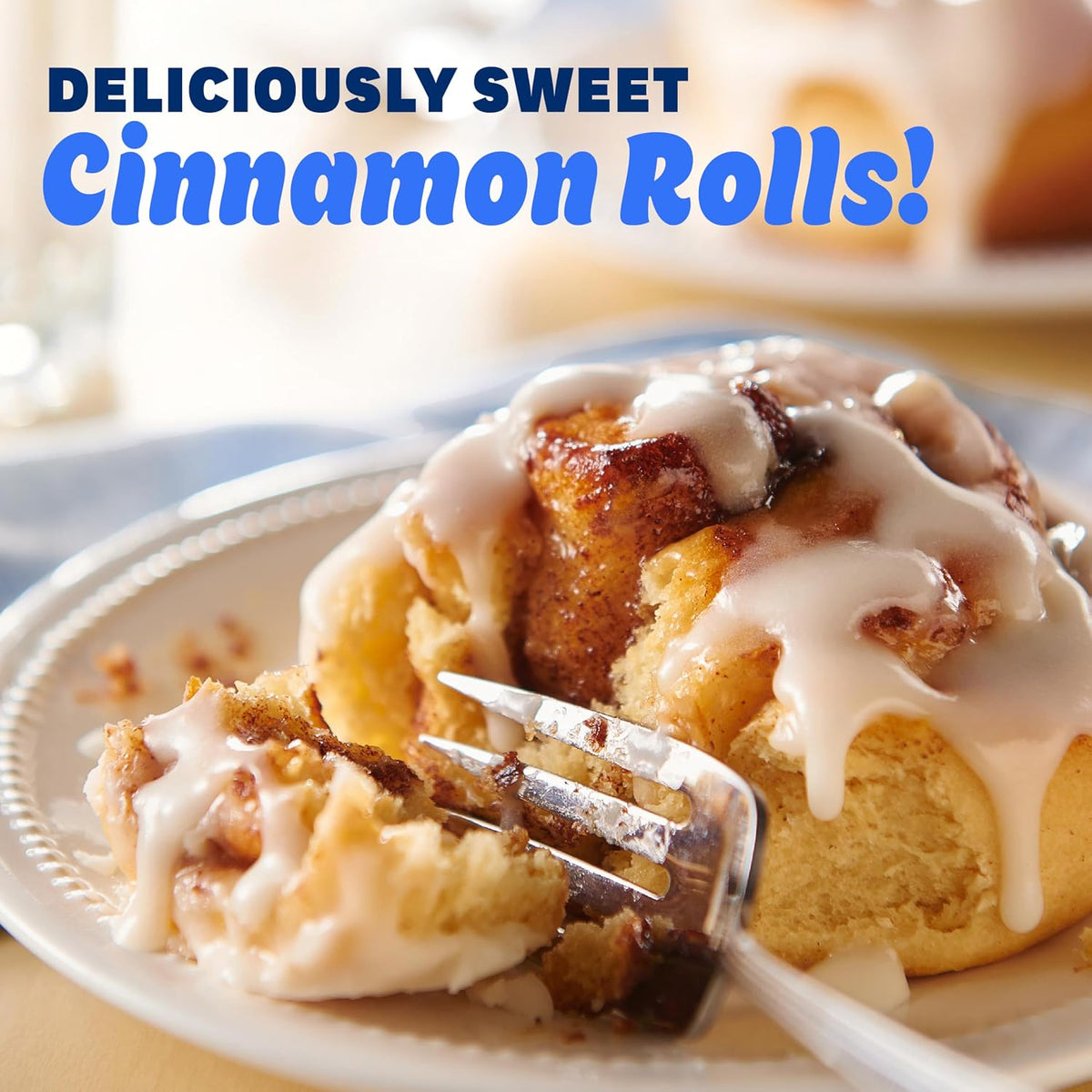 Pillsbury Grands! Cinnamon Rolls with Cinnabon Original Icing – Easy Home Office Brunch Addition, Five Cinnamon Rolls for a Focused Morning
